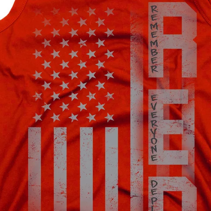 RED Remember Everyone Deployed Tank Top