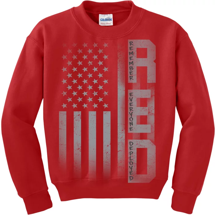 RED Remember Everyone Deployed Kids Sweatshirt