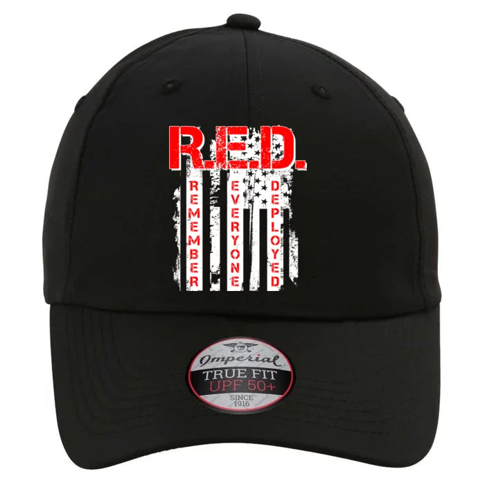 RED Remember Everyone Deployed Distressed Flag The Original Performance Cap