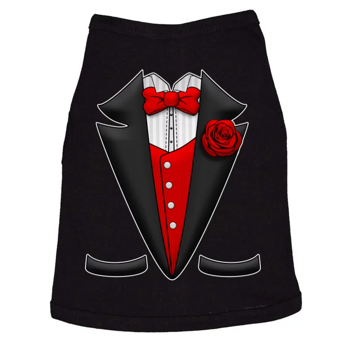 Red Rose Tuxedo Doggie Tank