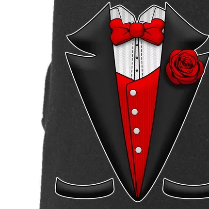 Red Rose Tuxedo Doggie 3-End Fleece Hoodie