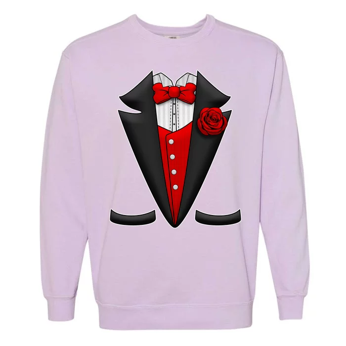 Red Rose Tuxedo Garment-Dyed Sweatshirt