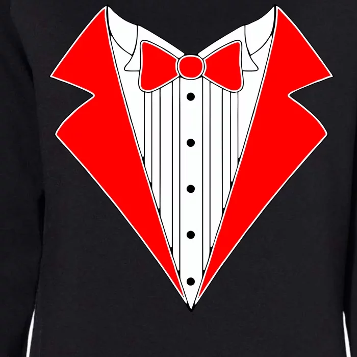 Red Tuxedo Wedding Tux Womens California Wash Sweatshirt