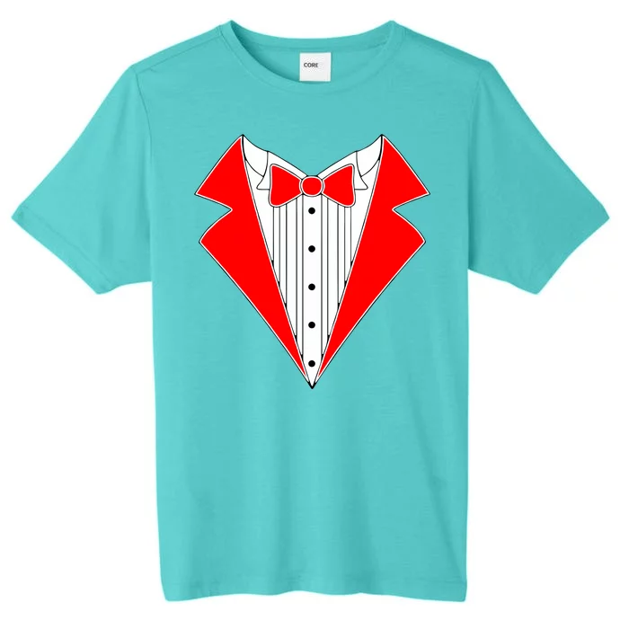 Red Tuxedo Wedding Tux ChromaSoft Performance T-Shirt