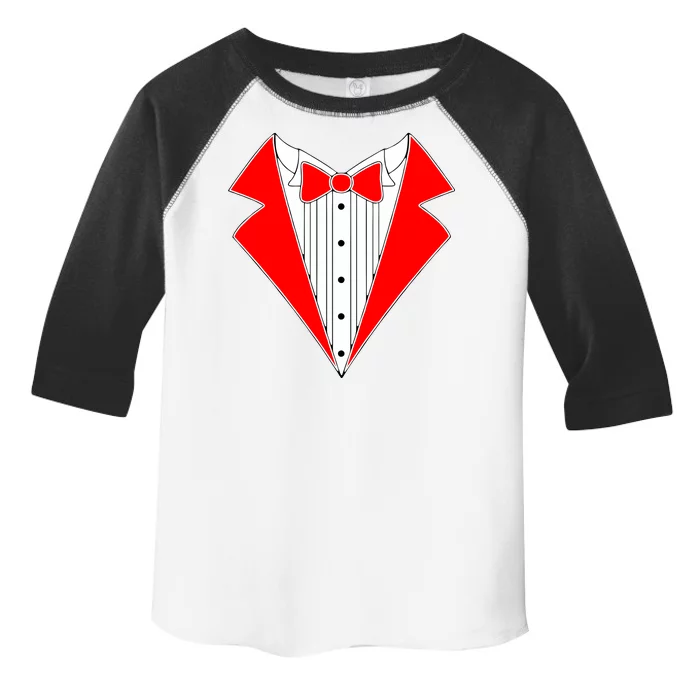 Red Tuxedo Wedding Tux Toddler Fine Jersey T-Shirt