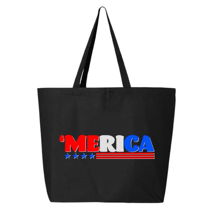 Red White & Blue 'Merica 4th Of July 25L Jumbo Tote