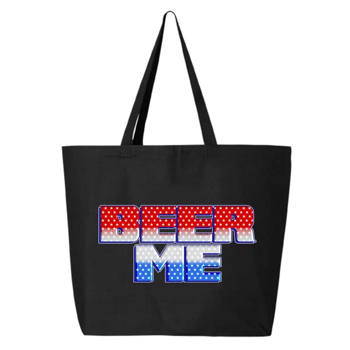 Red White And Blue Beer Me 25L Jumbo Tote