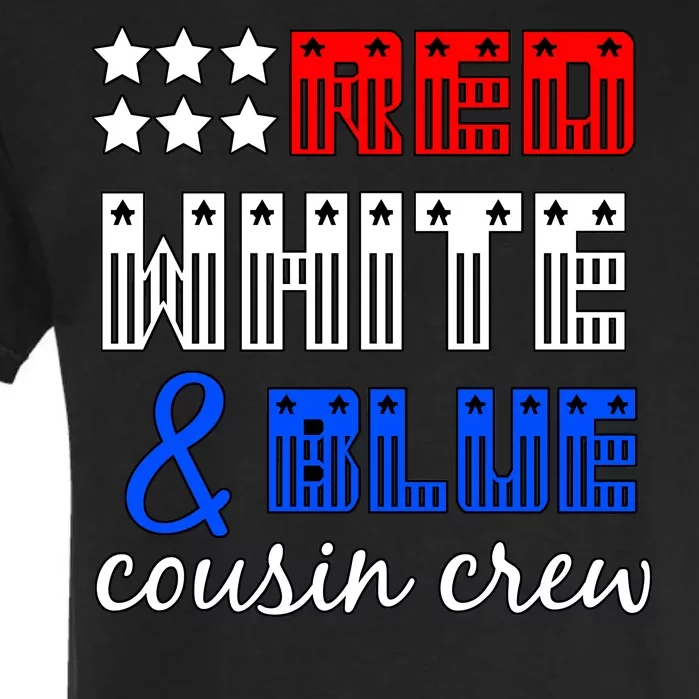 Red White And Blue Cousin Crew Garment-Dyed Heavyweight T-Shirt