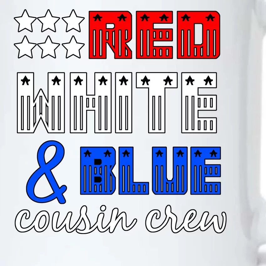 Red White And Blue Cousin Crew Black Color Changing Mug