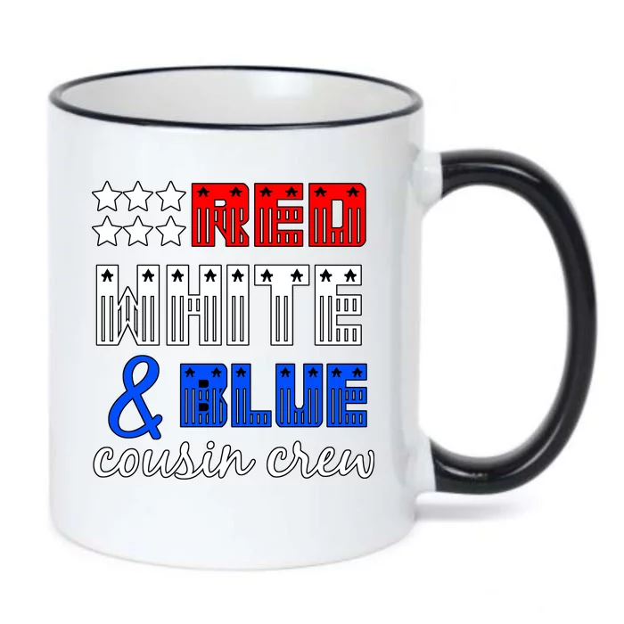 Red White And Blue Cousin Crew Black Color Changing Mug