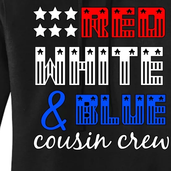 Red White And Blue Cousin Crew Women's Pullover Hoodie