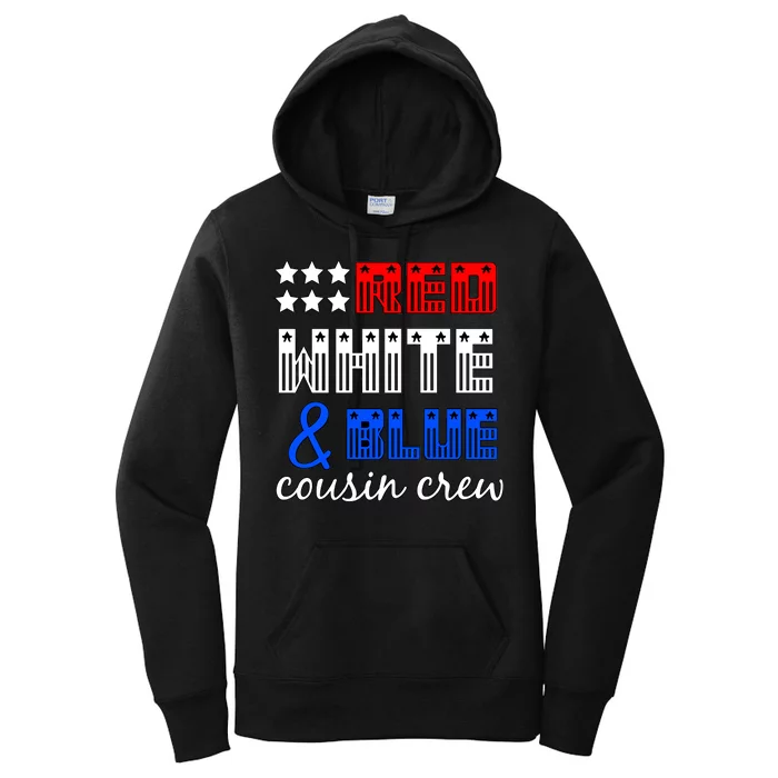 Red White And Blue Cousin Crew Women's Pullover Hoodie