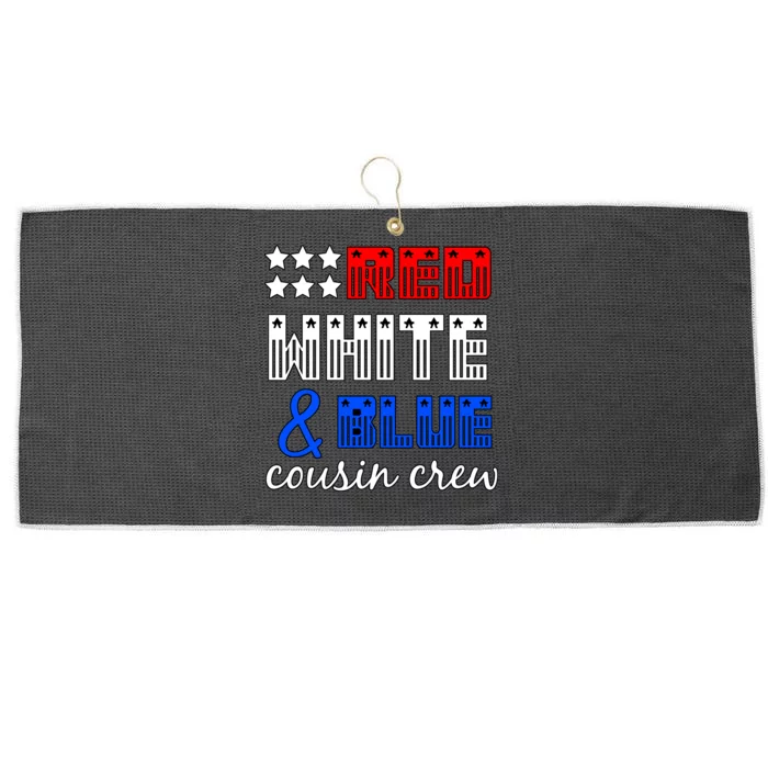 Red White And Blue Cousin Crew Large Microfiber Waffle Golf Towel