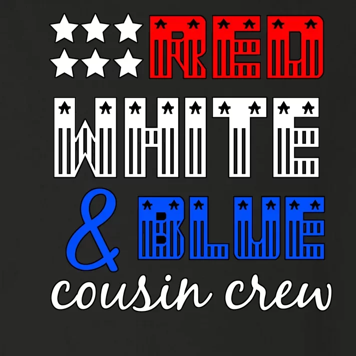 Red White And Blue Cousin Crew Toddler Long Sleeve Shirt