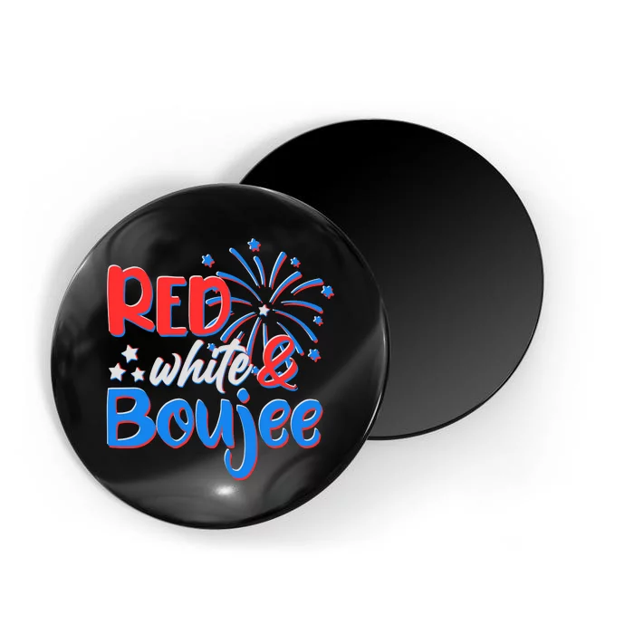 Red White And Boujee 4th of July Fireworks Magnet