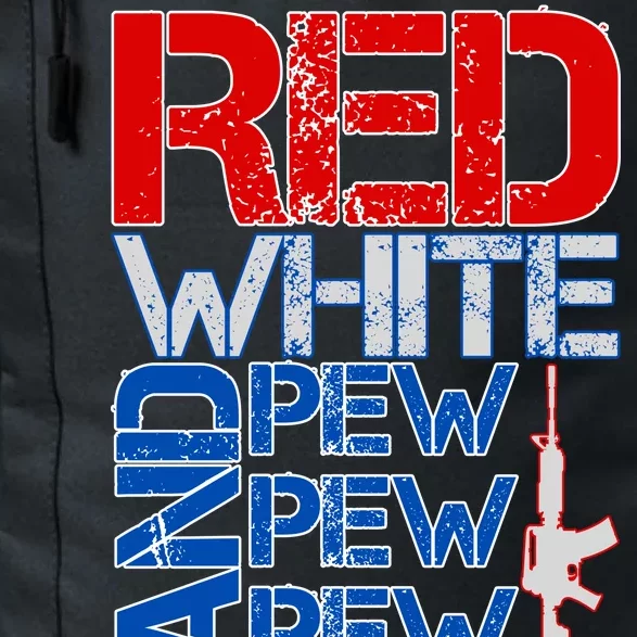 Red White And Pew Pew Pew USA Guns Daily Commute Backpack