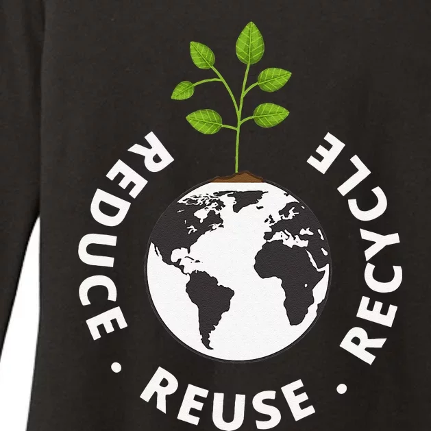 Recycling Earth Day Gift Environment Reduce Reuse Recycle Womens CVC Long Sleeve Shirt