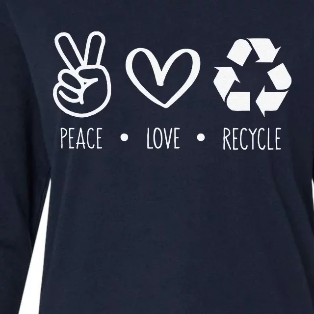 Recycle Earth Day For Teacher Recycling Womens Cotton Relaxed Long Sleeve T-Shirt