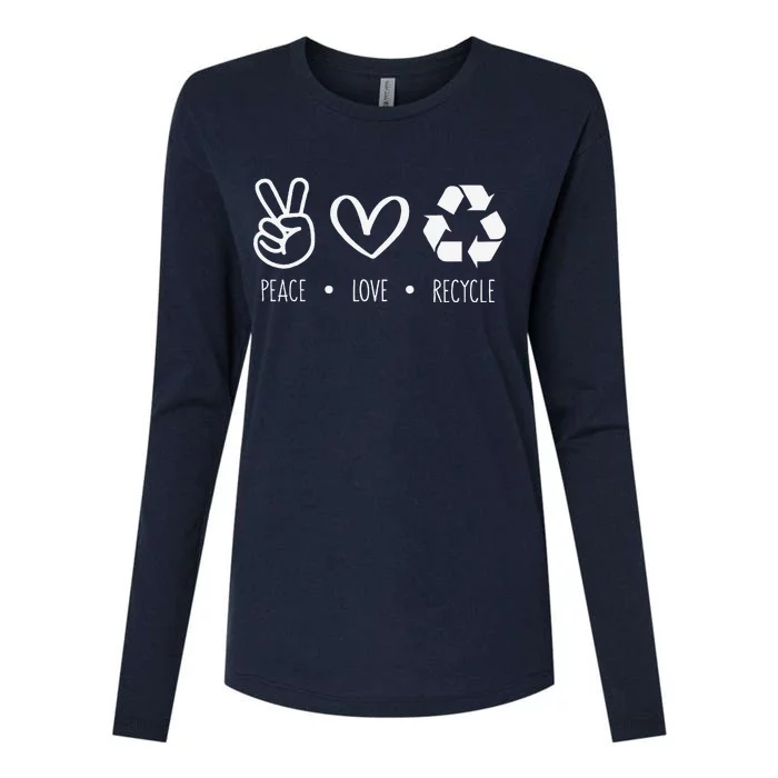 Recycle Earth Day For Teacher Recycling Womens Cotton Relaxed Long Sleeve T-Shirt