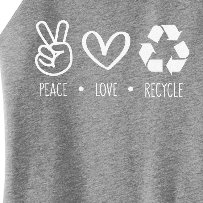 Recycle Earth Day For Teacher Recycling Women’s Perfect Tri Rocker Tank