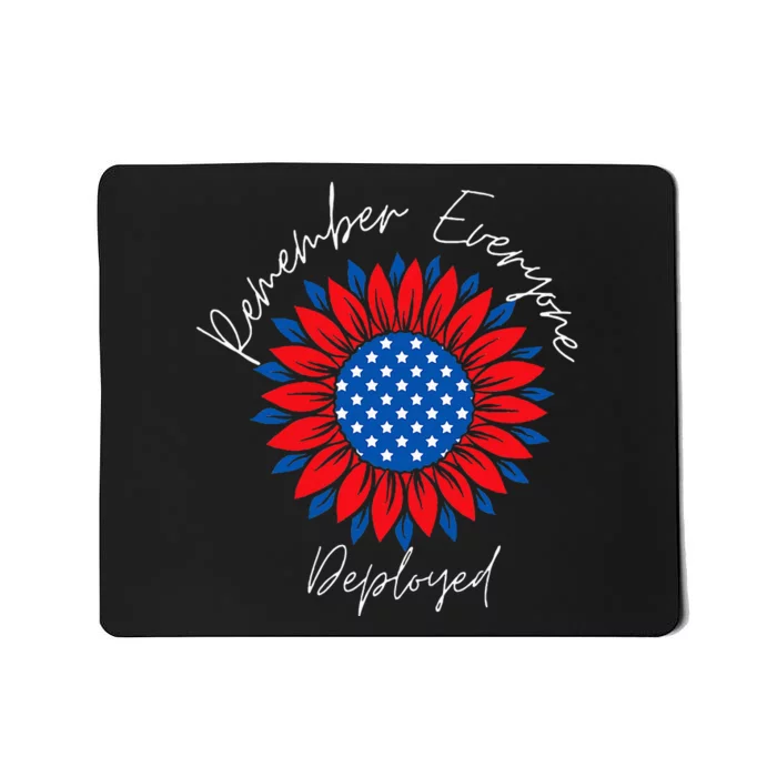 Remember Everyone Deployedwear Red On Friday Military Mousepad