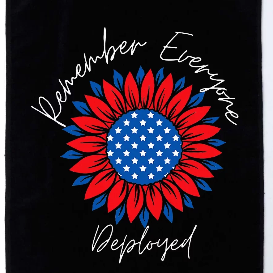 Remember Everyone Deployedwear Red On Friday Military Platinum Collection Golf Towel