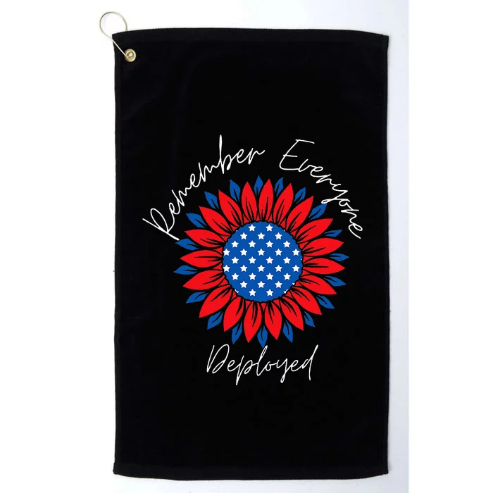 Remember Everyone Deployedwear Red On Friday Military Platinum Collection Golf Towel