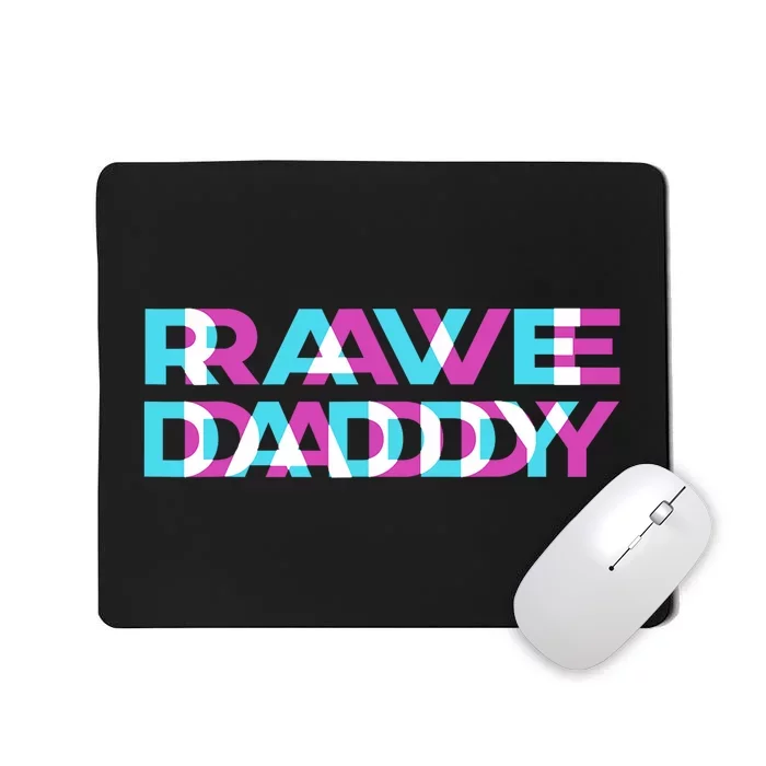 Rave Edm Daddy Music Festival Father Optical Trippy Illusion Mousepad