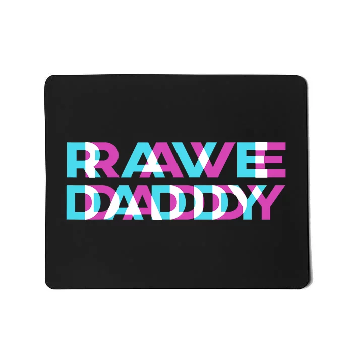 Rave Edm Daddy Music Festival Father Optical Trippy Illusion Mousepad