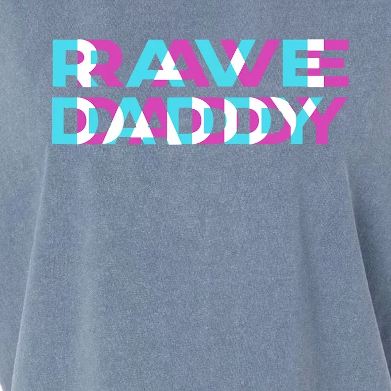 Rave Edm Daddy Music Festival Father Optical Trippy Illusion Garment-Dyed Women's Muscle Tee