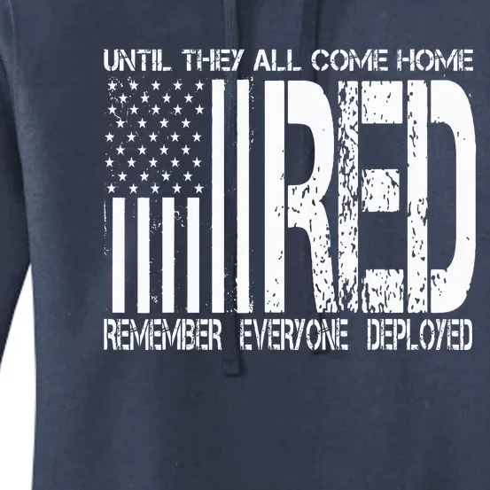 Remember Everyone Deployed Red Friday Women's Pullover Hoodie