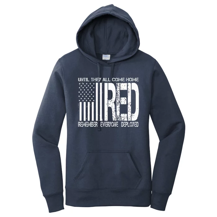 Remember Everyone Deployed Red Friday Women's Pullover Hoodie