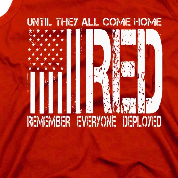 Remember Everyone Deployed Red Friday Tank Top