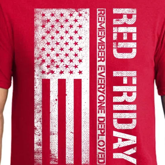 Remember Everyone Deployed Red Friday Zip Hoodie Pajama Set