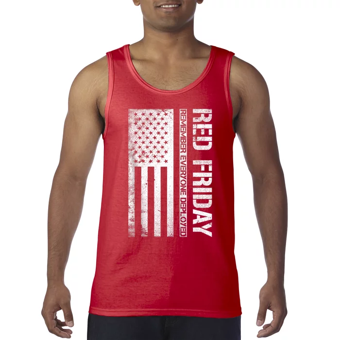 Remember Everyone Deployed Red Friday Zip Hoodie Tank Top