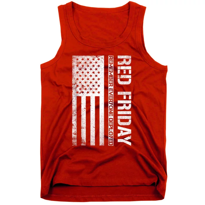 Remember Everyone Deployed Red Friday Zip Hoodie Tank Top