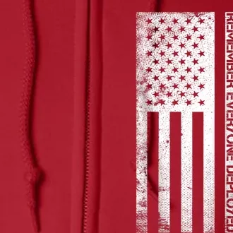 Remember Everyone Deployed Red Friday Zip Hoodie Full Zip Hoodie