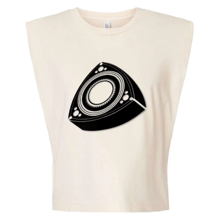 Rotary Engine Design Garment-Dyed Women's Muscle Tee