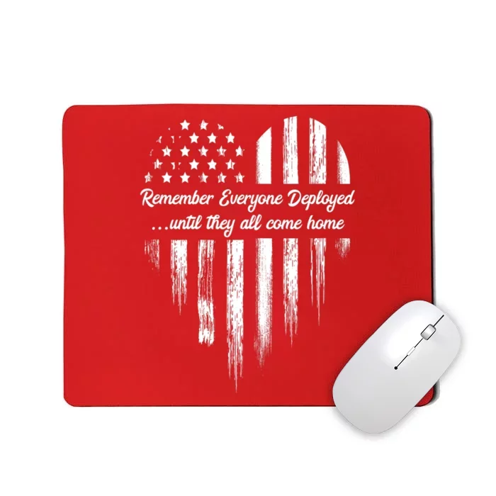 Remember Everyone Deployed Red Friday Mousepad