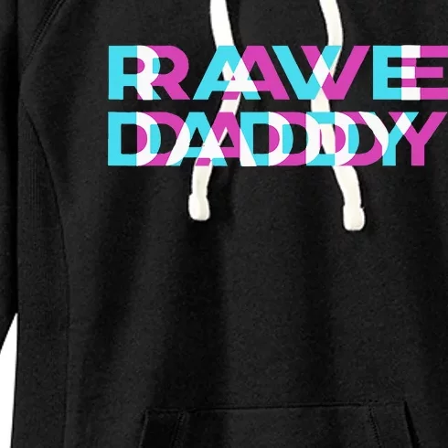 Rave Edm Daddy Music Festival Father Optical Trippy Illusion Women's Fleece Hoodie