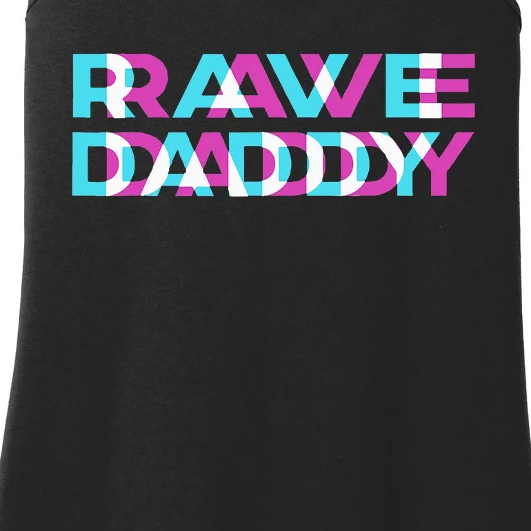 Rave Edm Daddy Music Festival Father Optical Trippy Illusion Ladies Essential Tank