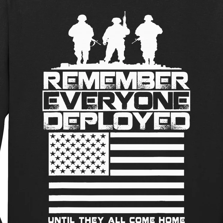 Remember Everyone Deployed R.E.D. Red Friday Military Tall Long Sleeve T-Shirt