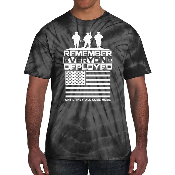 Remember Everyone Deployed R.E.D. Red Friday Military Tie-Dye T-Shirt