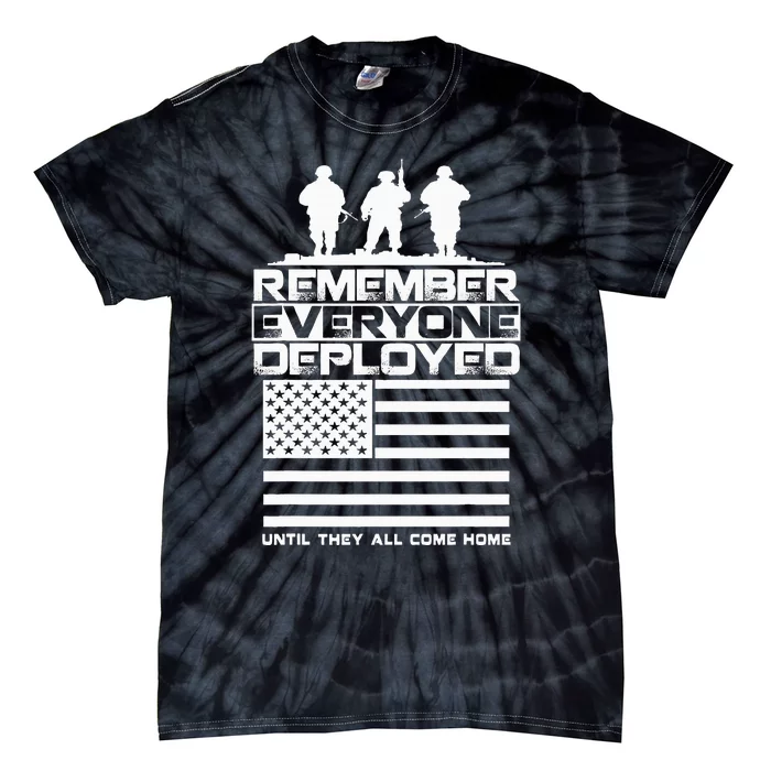 Remember Everyone Deployed R.E.D. Red Friday Military Tie-Dye T-Shirt