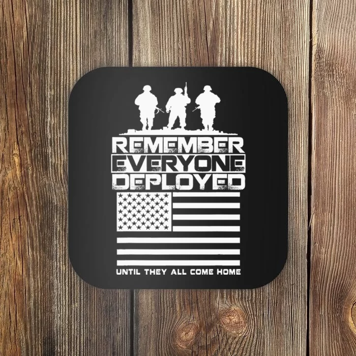 Remember Everyone Deployed R.E.D. Red Friday Military Coaster