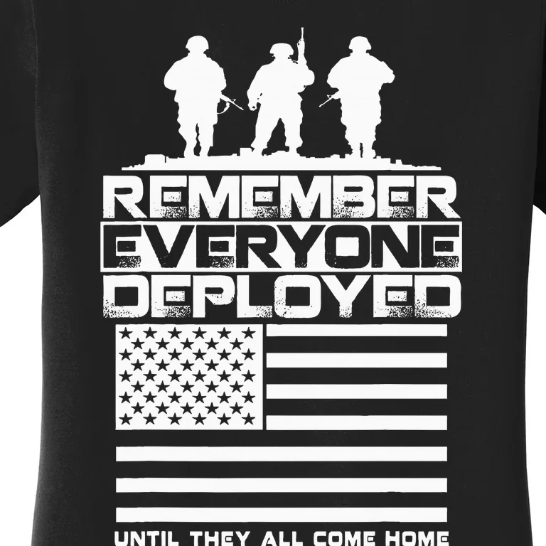 Remember Everyone Deployed R.E.D. Red Friday Military Women's T-Shirt