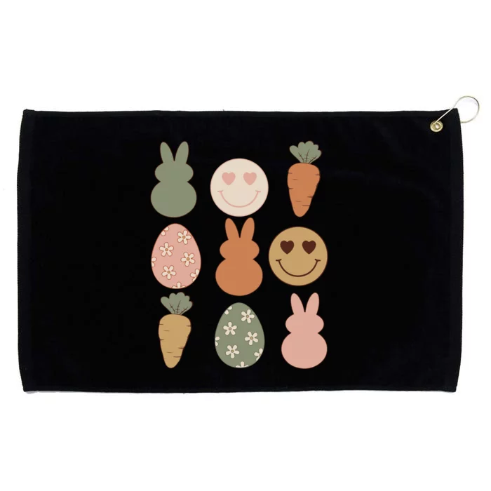 Retro Easter Day Grommeted Golf Towel