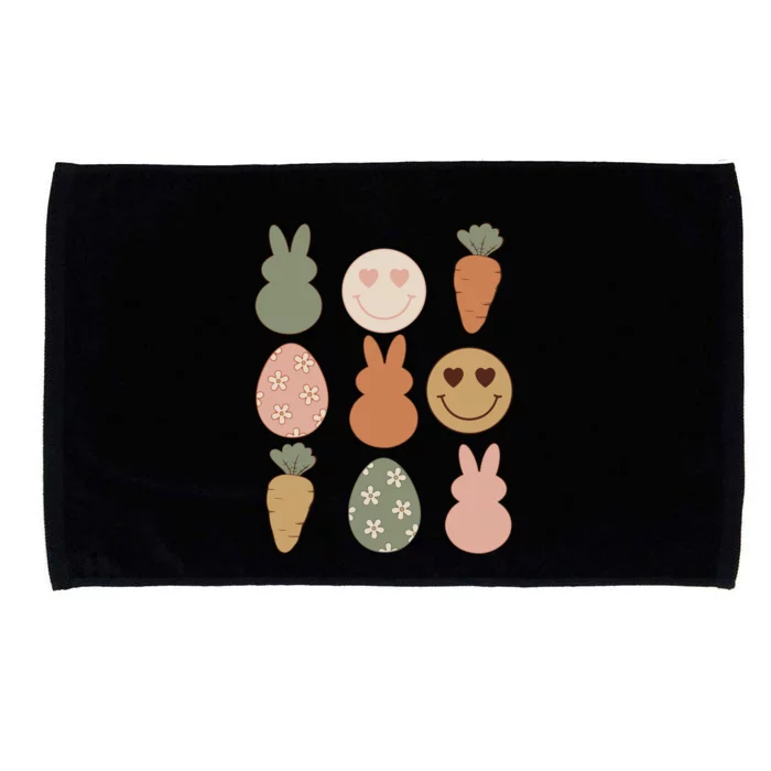 Retro Easter Day Microfiber Hand Towel