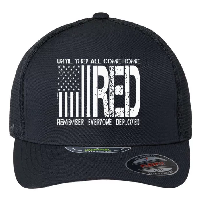 Remember Everyone Deployed Red Friday Flexfit Unipanel Trucker Cap