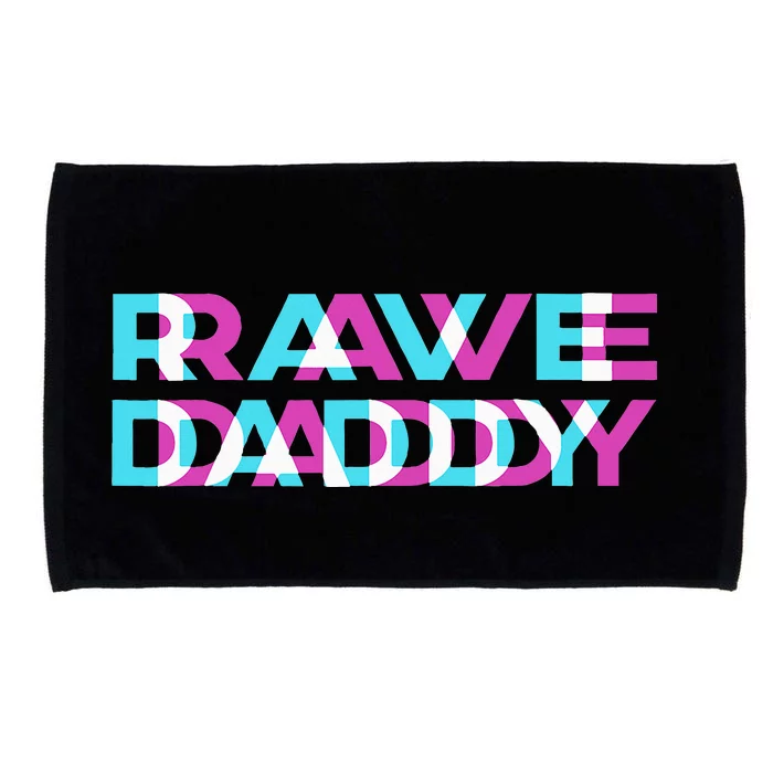 Rave Edm Daddy Music Festival Father Optical Trippy Illusion Microfiber Hand Towel